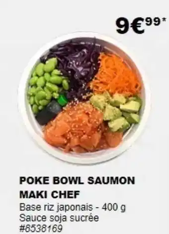 Costco Poke Bowl Saumon Maki Chef offre