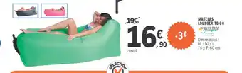 E.Leclerc Matelas Lounger To Go offre