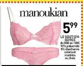 Stokomani Le Soutien-gorge Manoukian offre