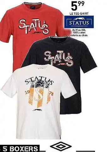 Stokomani Le Tee-shirt Status offre