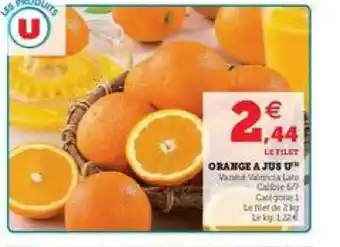 U Express Orange à Jus U offre