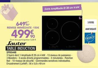 Proxi Confort Table Induction offre