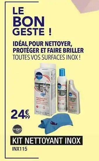 Proxi Confort Kit Nettoyant Inox offre