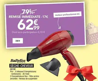 Babyliss Paris Sèche-cheveux
