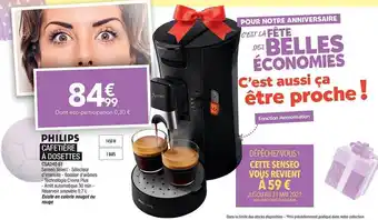 Proxi Confort Cafetière à Dosettes Philips offre
