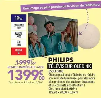 Proxi Confort Téléviseur Oled 4k Philips offre