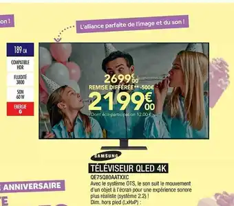 Téléviseur Qled 4k Samsung