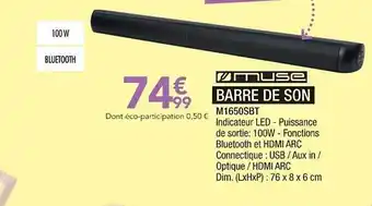 Proxi Confort Barre De Son Muse offre