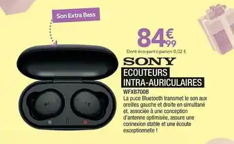 Proxi Confort écouteurs Intra-auriculaires Sony offre