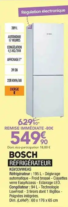 Réfrigérateur Bosch