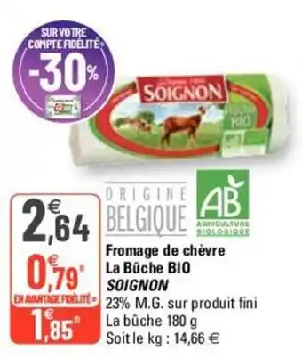 G20 Fromage de Chèvre offre