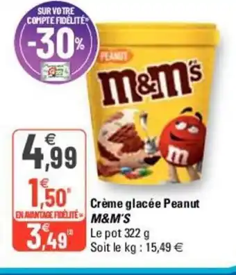 G20 Crème Glacée Peanut M&M's offre