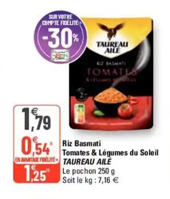 G20 Riz Basmati Tomates & Légumes Du Soleil offre