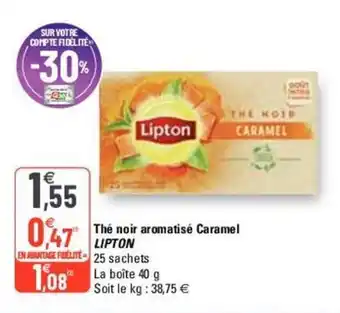 G20 Thé Noir Aromatisé Caramel offre