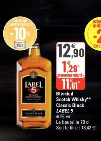 G20 Blended Scotch Whisky offre
