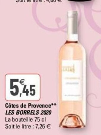 G20 Côtes de Provence offre