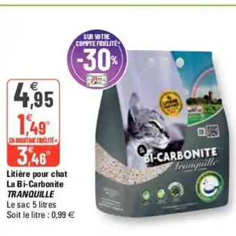 G20 Litière Pour Chat offre
