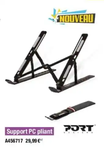 Calipage Support PC pliant offre