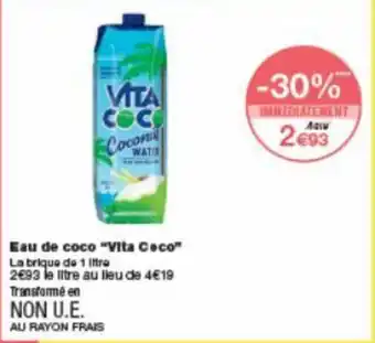 Monoprix Eau de coco "Vita Coco" offre