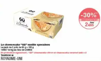 Monoprix Le cheesecake "GQ" vanille speculoos offre