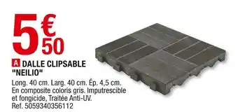 Brico Dépôt Dalle clipsable "neilio" offre