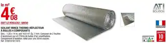 Isolant mince thermo-réflecteur à bulles 4 composants