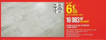 Brico Dépôt Carrelage de sol intérieur "maeva grigio" offre