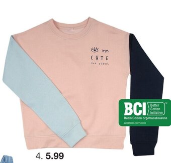 Zeeman Sweat enfant offre
