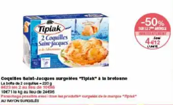 Monoprix Coquilles saint-jacques surgelées offre