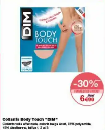 Monoprix Collants body touch "DIM" offre
