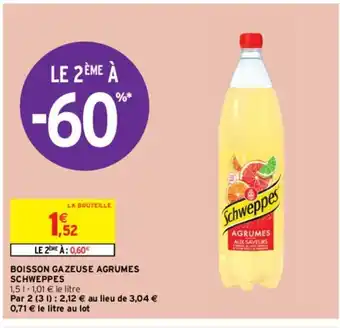 Intermarché Express Boisson Gazeuse Agrumes offre