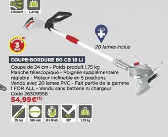 Bricomarché Coupe-Bordure Bg Cb 18 Li offre