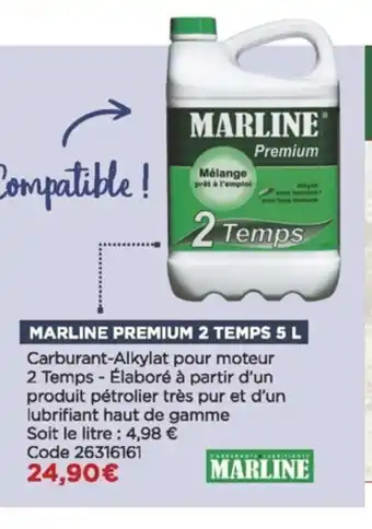 Bricomarché Marline Premium 2 Temps 5L offre