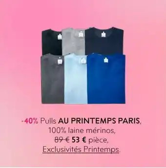 Pulls AU PRINTEMPS PARIS