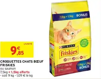 Intermarché Express Croquettes chat bœuf friskies offre