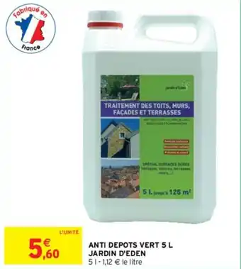 Intermarché Express Anti depots vert 5 L jardin d'eden offre