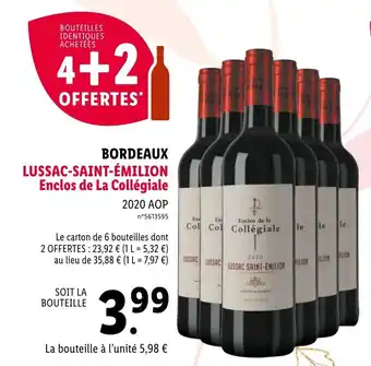 Lidl Lussac-saint-émilion enclos de la collégiale offre