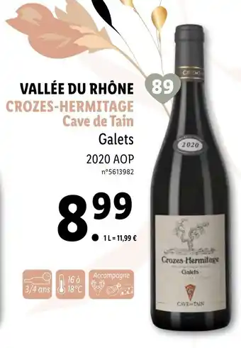 Lidl Crozes-Hermitage Cave de Tain offre