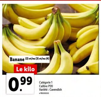 Lidl Banane offre