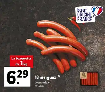 Lidl 18 merguez offre