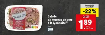 Lidl Salade de Museau de Porc offre