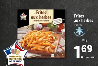 Lidl Frites Aux Herbes offre