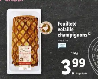 Feuilleté Volaille