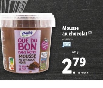 Lidl Mousse Au Chocolat offre
