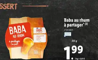 Lidl Baba Au Rhum offre