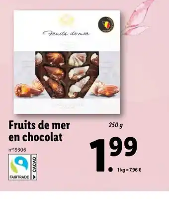 Lidl Fruits de Mer En Chocolat offre