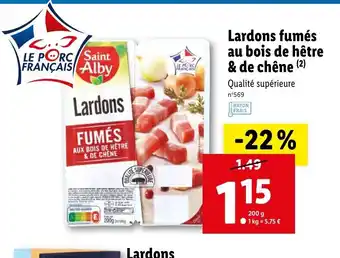 Lidl Lardons Fumés offre