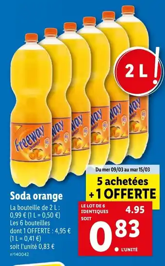 Lidl Soda Orange offre