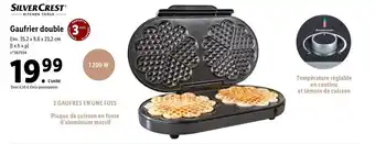 Lidl Gaufrier Double offre