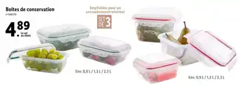 Lidl Boîtes de Conservation offre